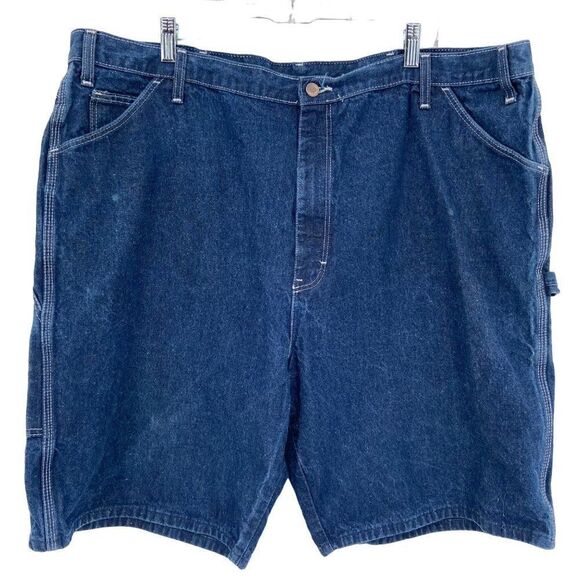 Dickies 100% Cotton Men's Denim Cargo Carpenter Shorts Size 46 - Picture 1 of 8